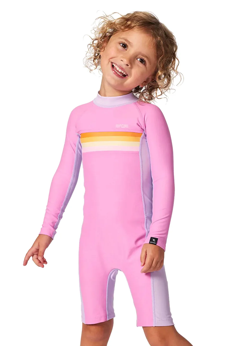 Rip Curl Girls' Rainbow Tide UPF 50+ Long Sleeve Springsuit (Toddler, Little Kid) - Image 3