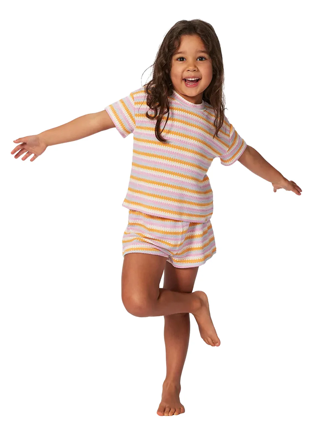 Rip Curl Girls' Rainbow Tropic Knit Tee (Toddler, Little Kid) - Image 2