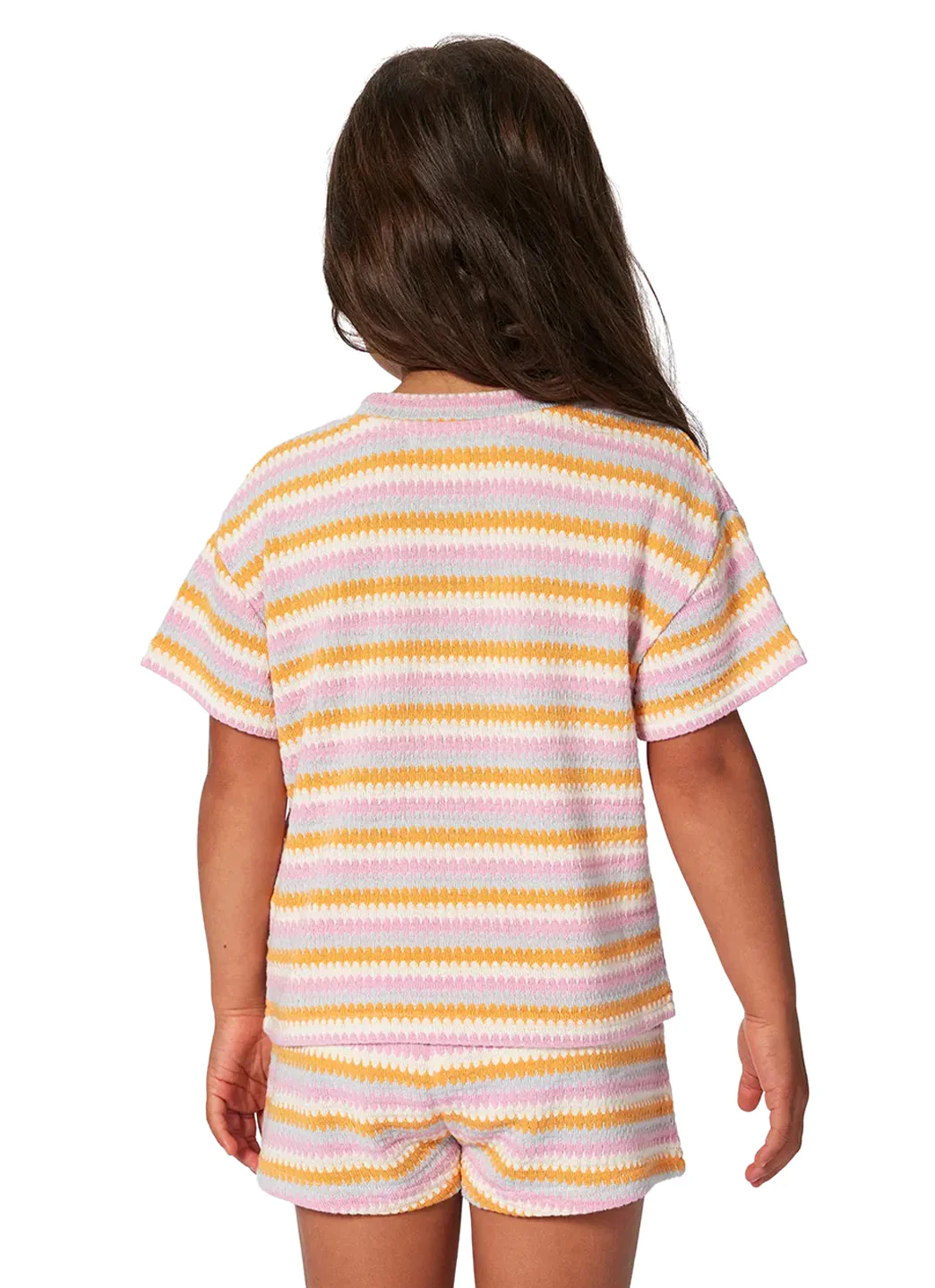 Rip Curl Girls' Rainbow Tropic Knit Tee (Toddler, Little Kid) - Image 4
