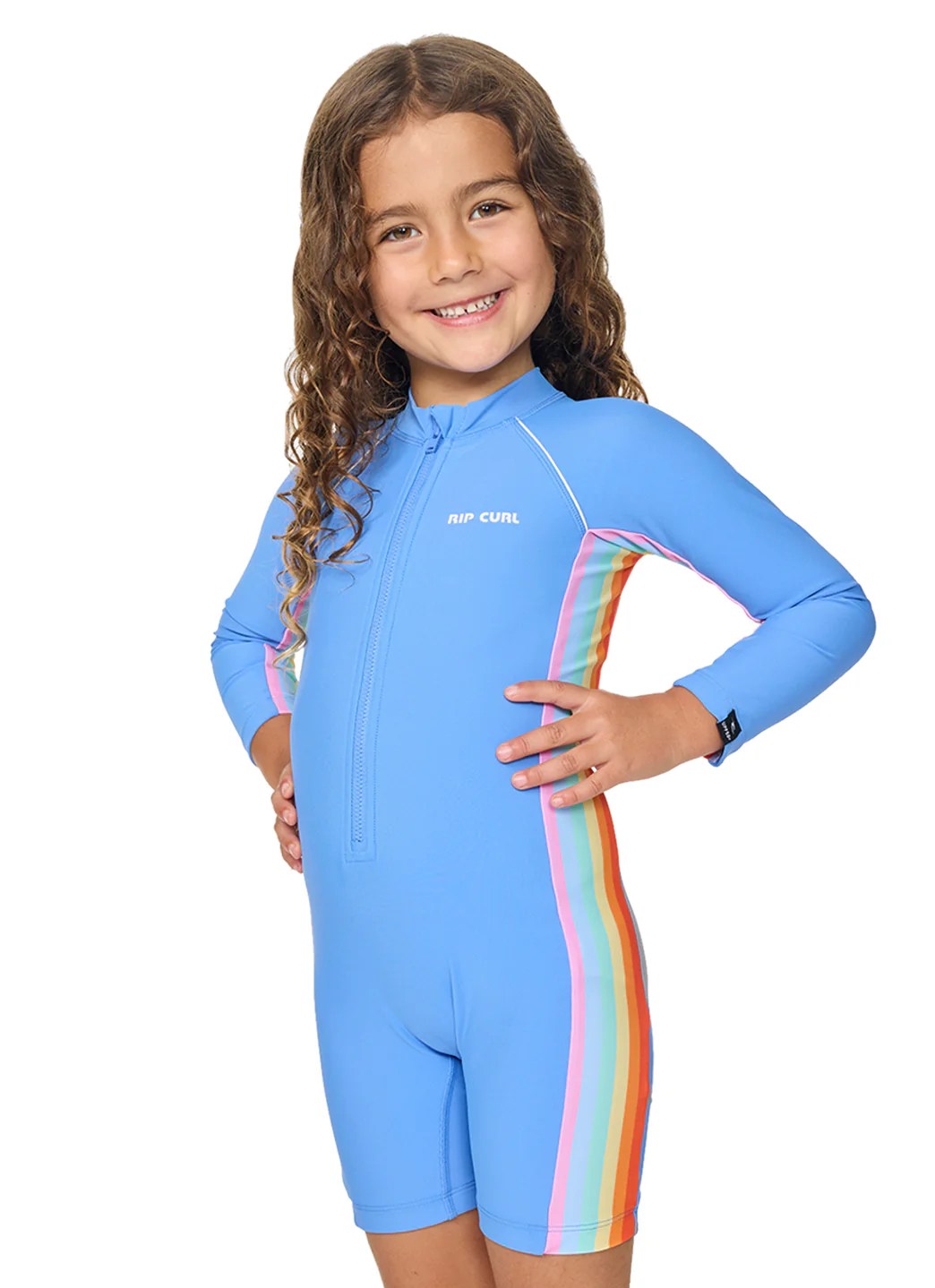 Rip Curl Girls' Sun Revival Long Sleeve One Piece Springsuit (Toddler, Little Kid) - Image 2