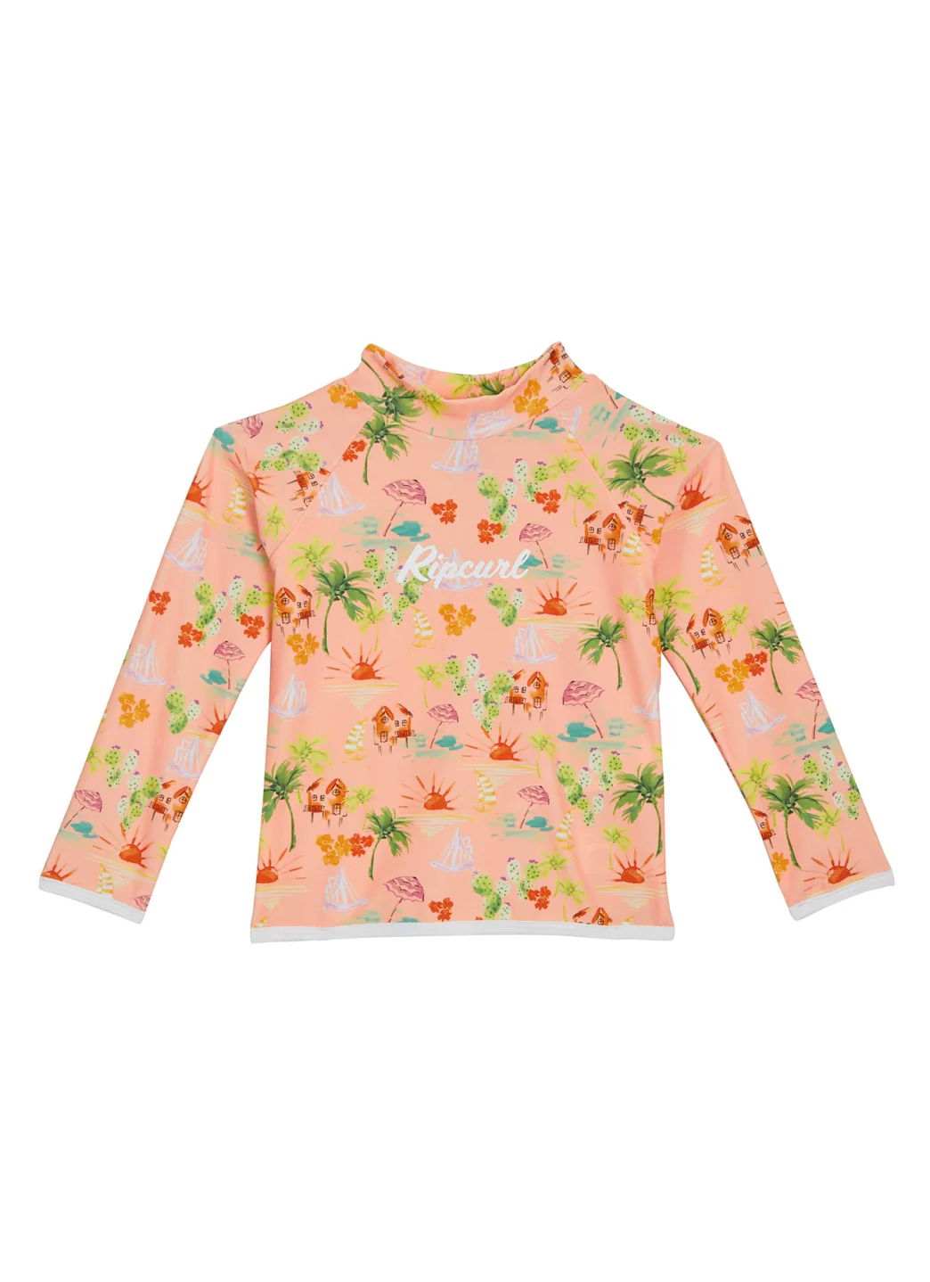 Rip Curl Girls' Vacation Club Long Sleeve Rashguard (Toddler, Little Kid) - Image 4