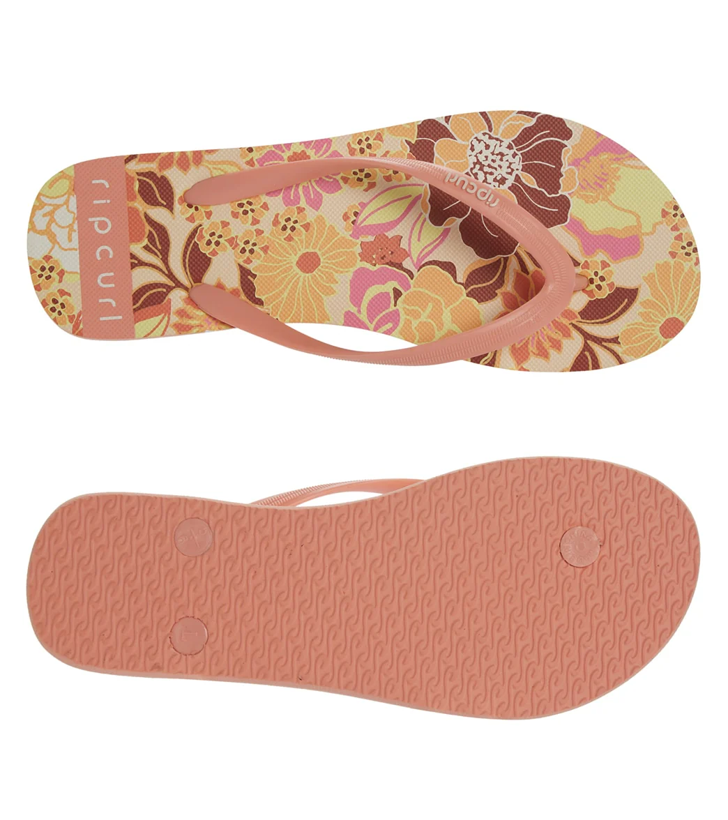 Rip Curl Girls' Wave Shapers Floral Girl Sandal (Little Kid) - Image 4