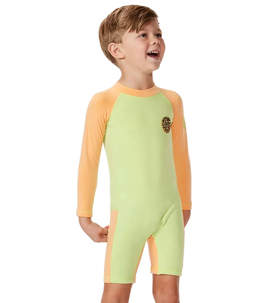Rip Curl Kids'  Icons Uv Brushed Long Sleeve UPF 50 Sunsuit (Toddler, Little Kid) - Image 9