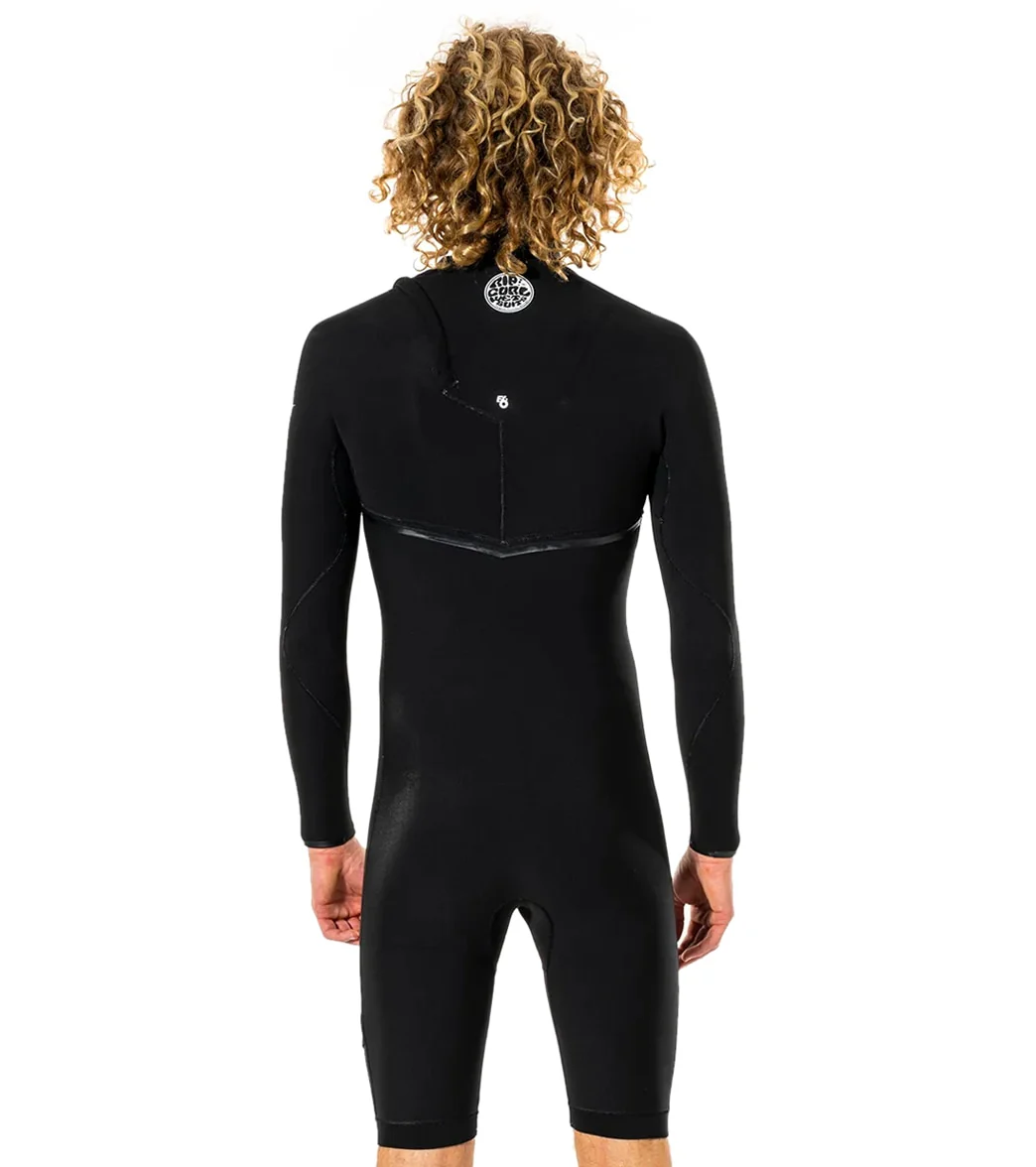 Rip Curl Men's 2/2mm E-Bomb Long Sleeve Zip Free Springsuit Wetsuit - Image 3