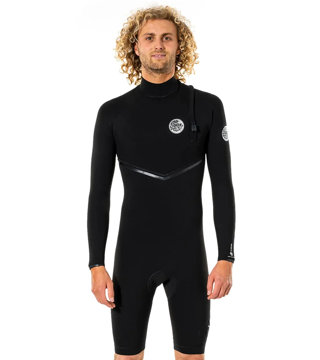 Rip Curl Men's 2/2mm E-Bomb Long Sleeve Zip Free Springsuit Wetsuit - Image 6