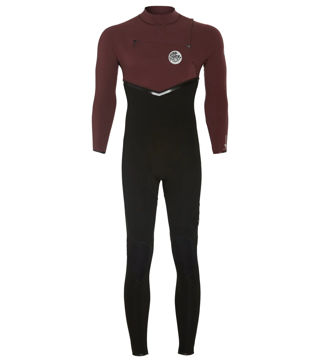 Rip Curl Men's 3/2mm E-Bomb Long Sleeve Chest Zip Fullsuit Wetsuit - Image 4