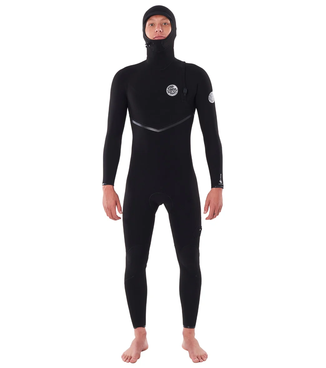 Rip Curl Men's 4/3mm E-Bomb Long Sleeve Zip Free Hooded Fullsuit Wetsuit - Image 9