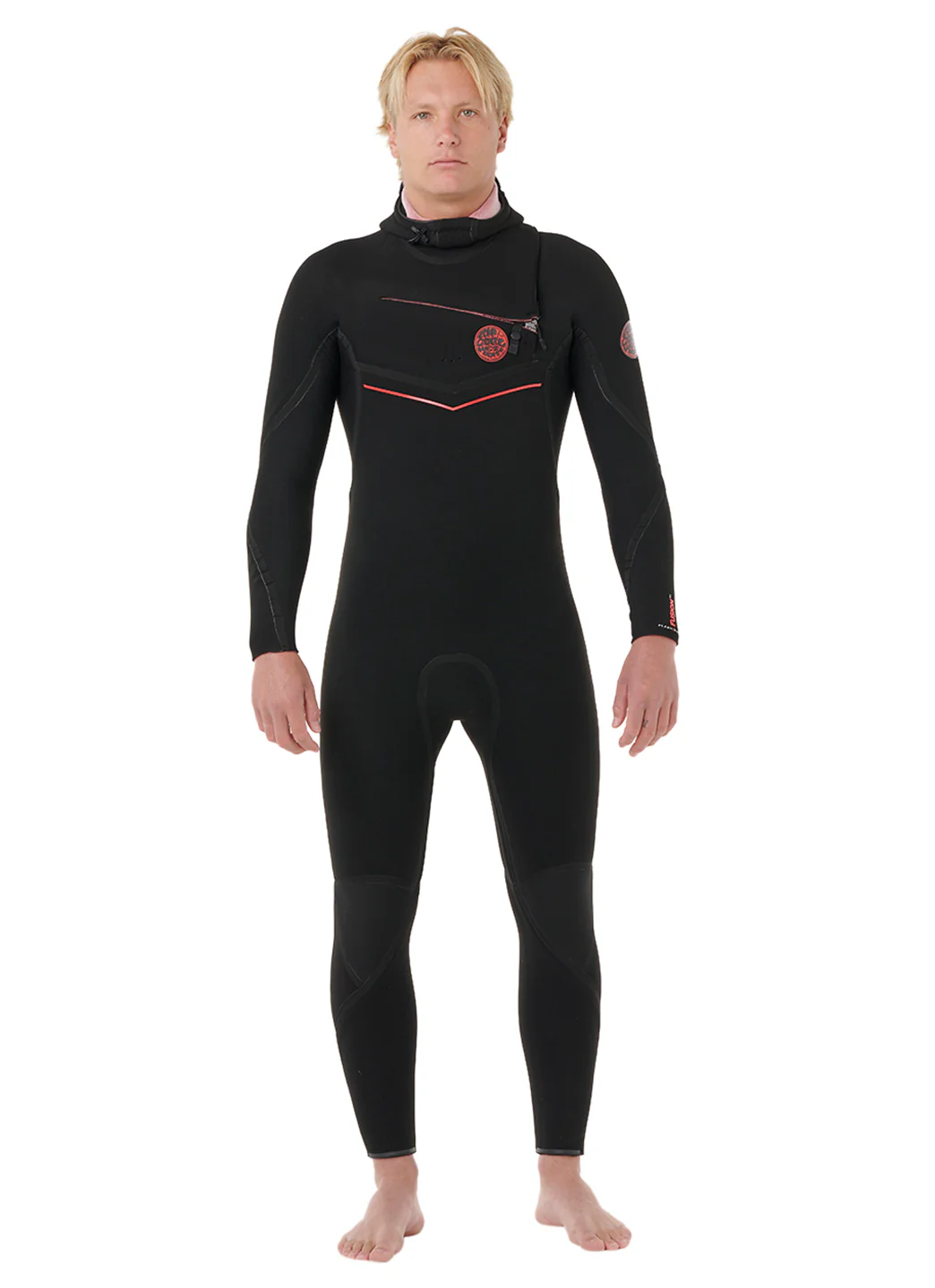 Rip Curl Men's Flashbomb Fusion Chest Zip Hooded 5/4 Fullsuit Wetsuit