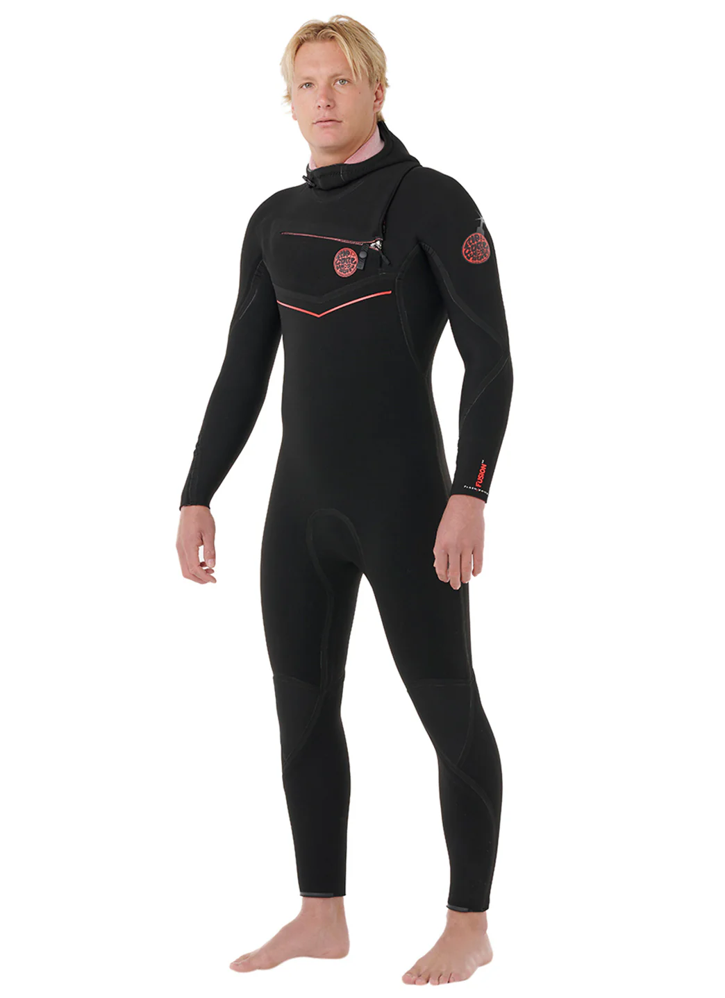 Rip Curl Men's Flashbomb Fusion Chest Zip Hooded 5/4 Fullsuit Wetsuit - Image 4
