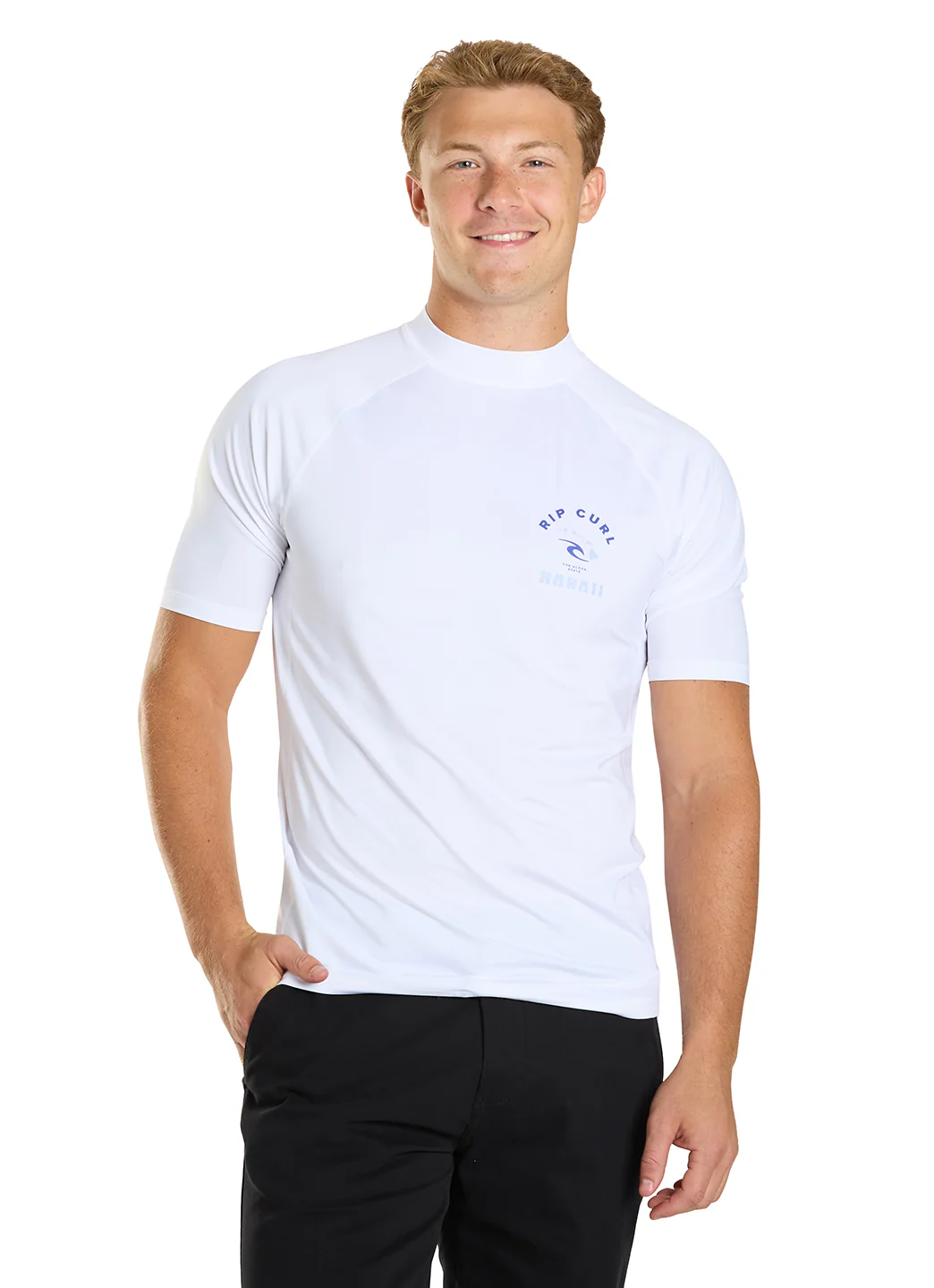 Rip Curl Men's Island Vibe UPF 50 Short Sleeve Rash Guard - Image 2