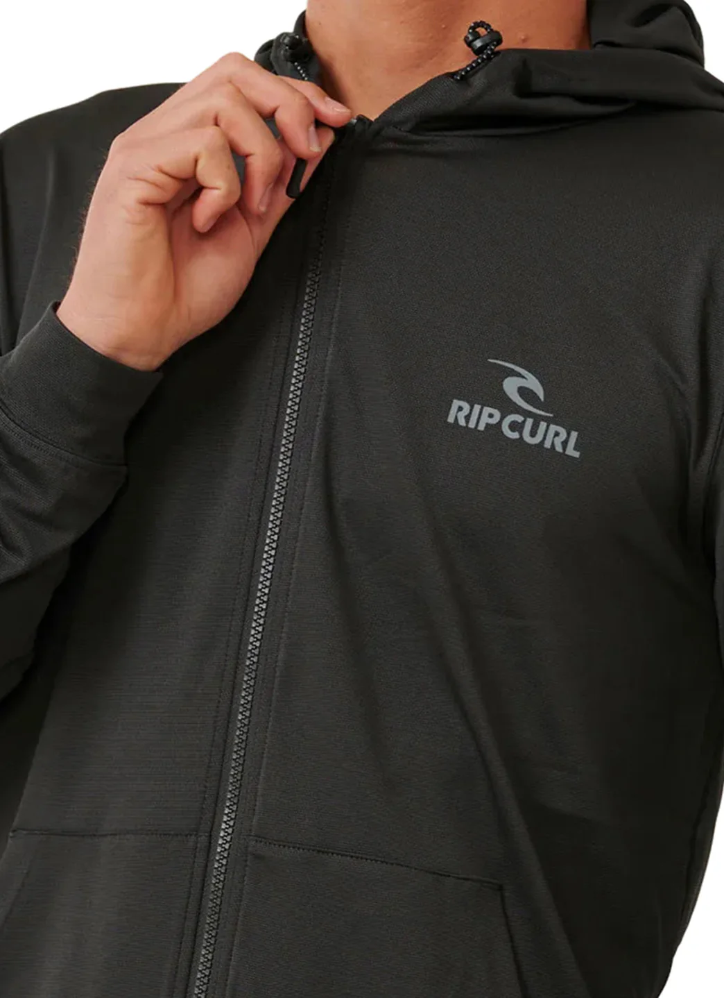 Rip Curl Men's Stack UPF 50 Zip Thru Hood Surf Shirt - Image 12