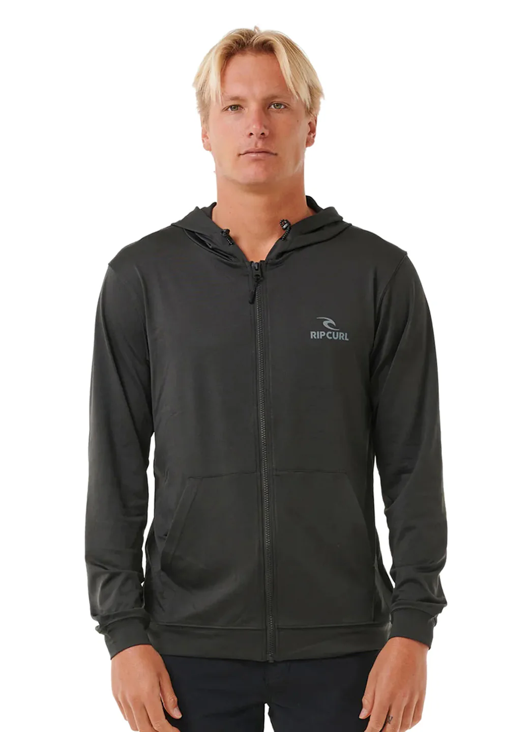 Rip Curl Men's Stack UPF 50 Zip Thru Hood Surf Shirt - Image 14