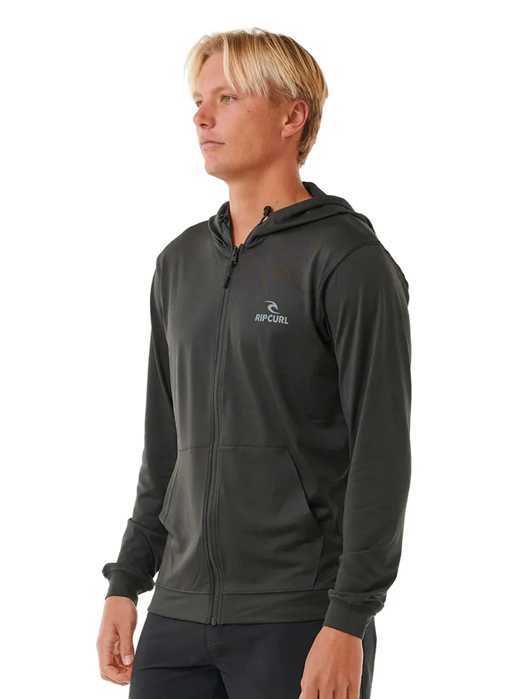 Rip Curl Men's Stack UPF 50 Zip Thru Hood Surf Shirt - Image 9