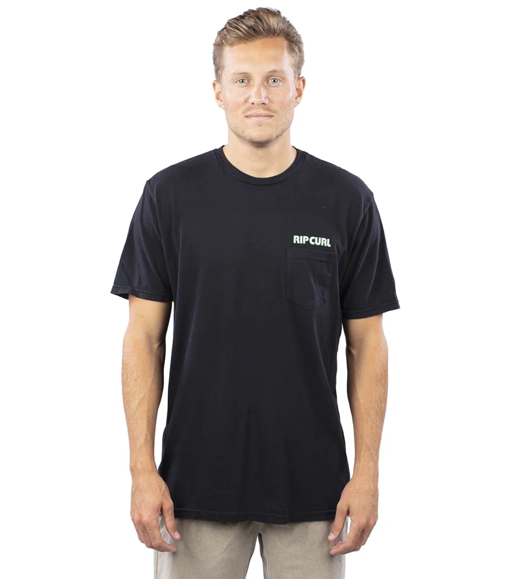 Rip Curl Men's Surf Revival Short Sleeve Pocket Htg Tee - Image 5