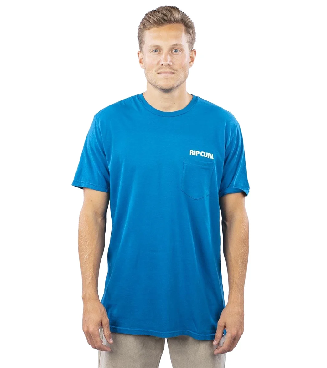 Rip Curl Men's Surf Revival Short Sleeve Pocket Htg Tee - Image 6