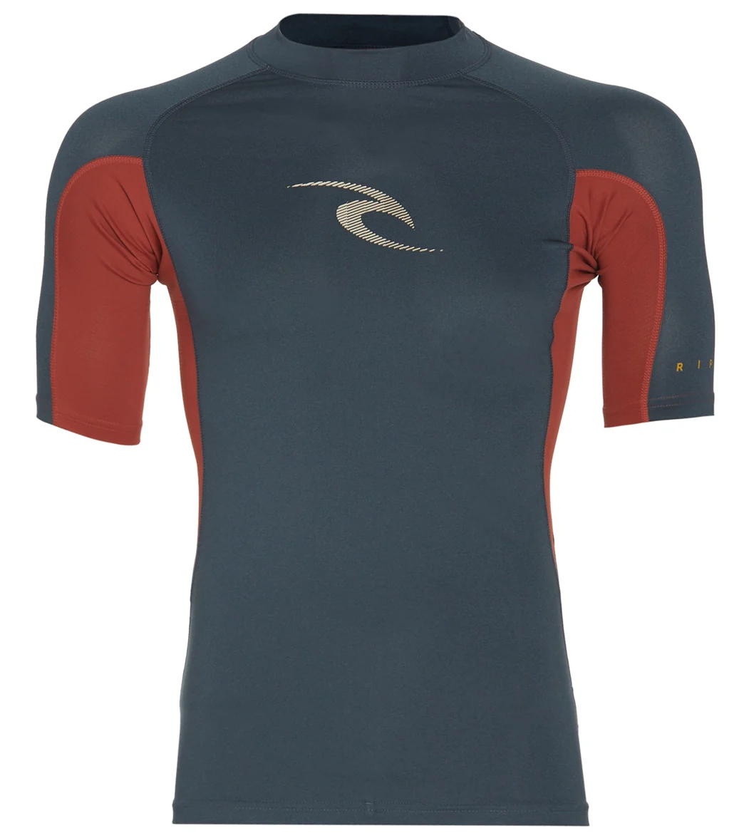 Rip Curl Men's Waves Short Sleeve UPF 50 Rash Guard - Image 8