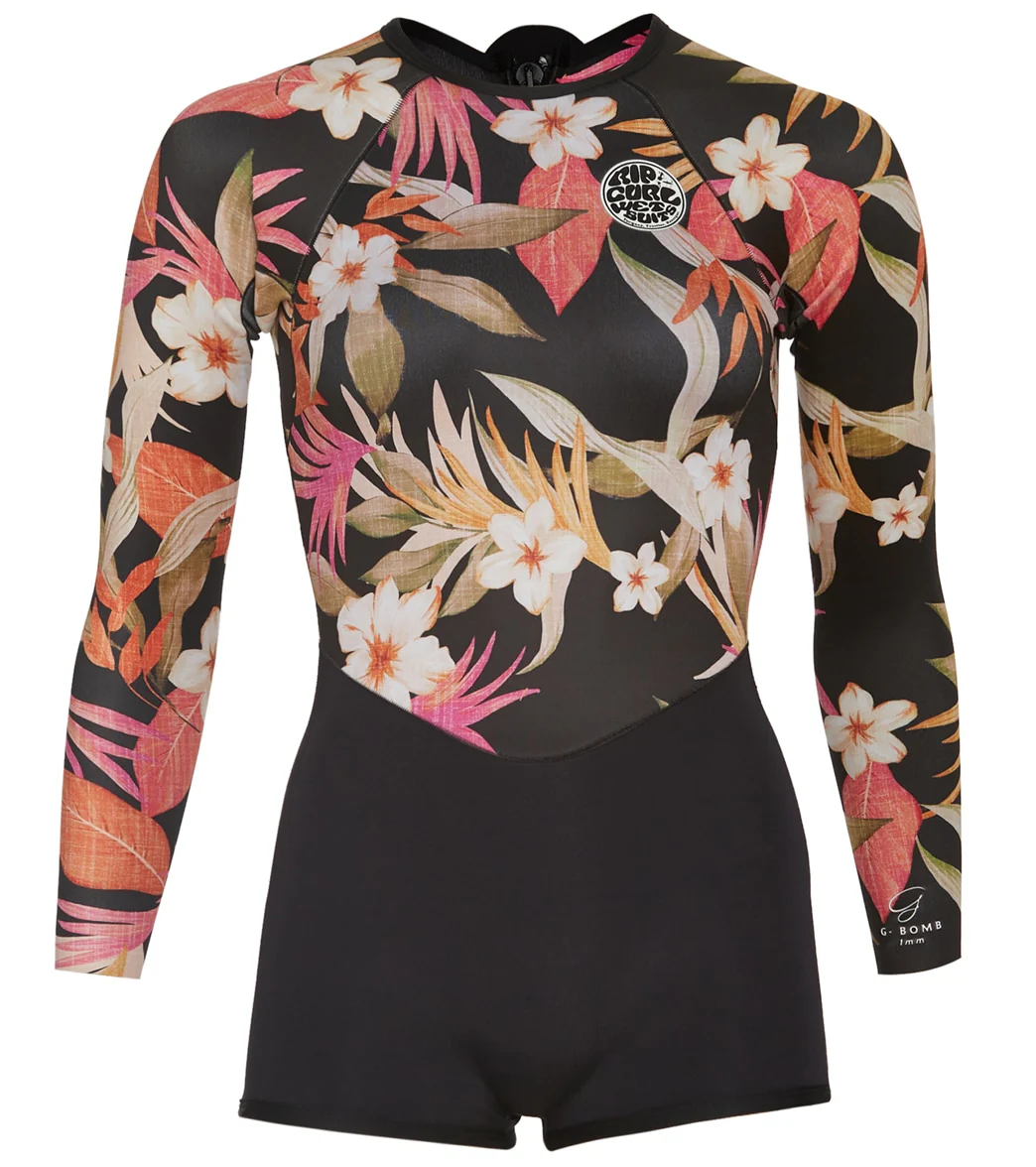 Rip Curl Women's 1mm G-Bomb Long Sleeve Boyleg Springsuit Wetsuit - Image 8