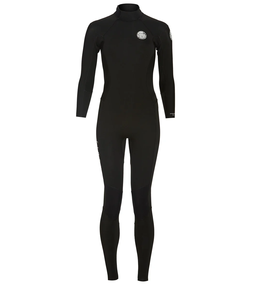 Rip Curl Women's 3/2mm Dawn Patrol Long Sleeve Back Zip Fullsuit Wetsuit - Image 4