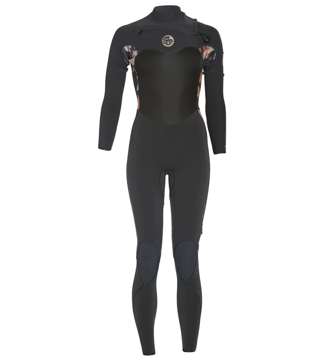 Rip Curl Women's 3/2mm Flashbomb Long Sleeve Chest Zip Fullsuit Wetsuit - Image 4