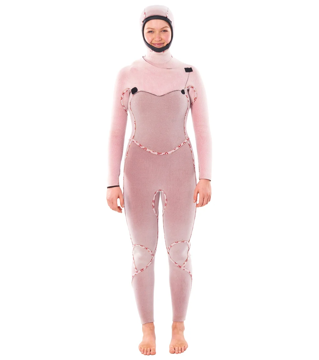 Rip Curl Women's 6/4 Flashbomb Long Sleeve Hooded Chest Zip Fullsuit Wetsuit - Image 4