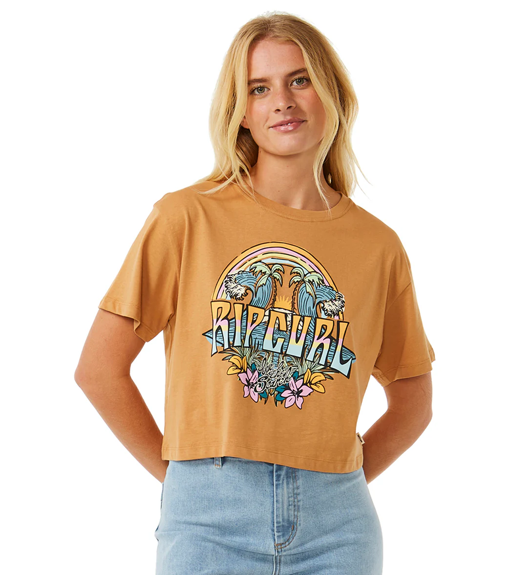 Rip Curl Women's Block Party Crop Tee