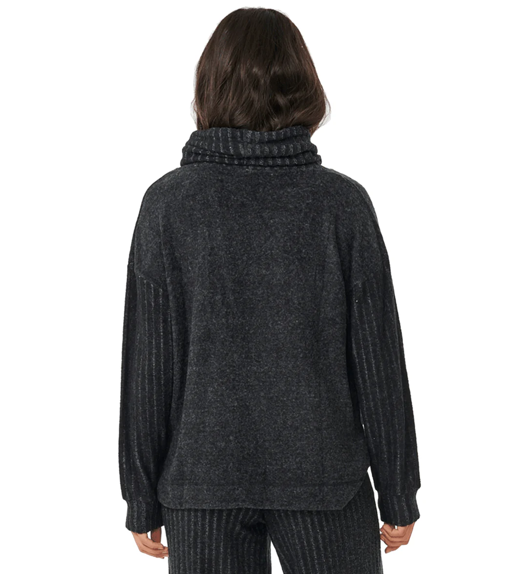 Rip Curl Women's Cosy Roll Neck II Pullover Hoodie - Image 3