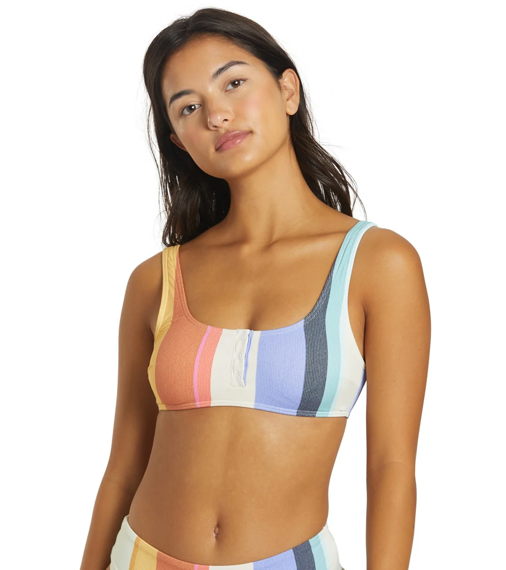 Rip Curl Women's Heat Wave Henley Crop Bikini Top - Image 6