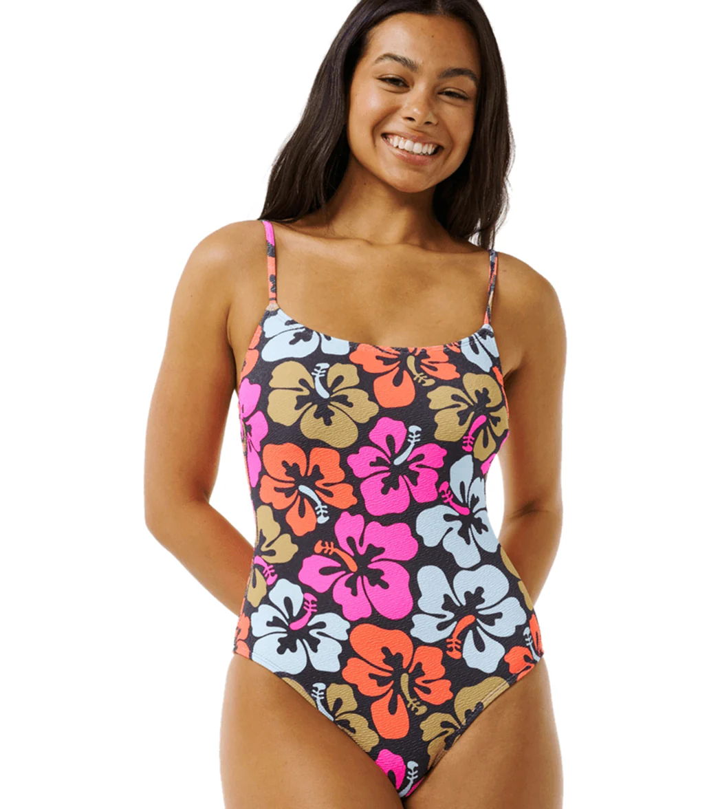 Rip Curl Women's Hibiscus Heat Cheeky One Piece Swimsuit - Image 5