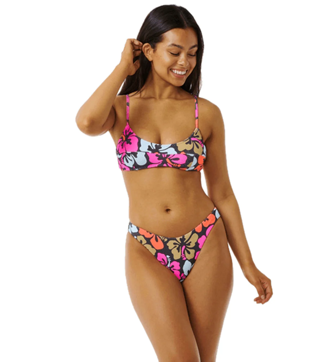 Rip Curl Women's Hibiscus Heat High Cut Cheeky Bikini Bottom - Image 4