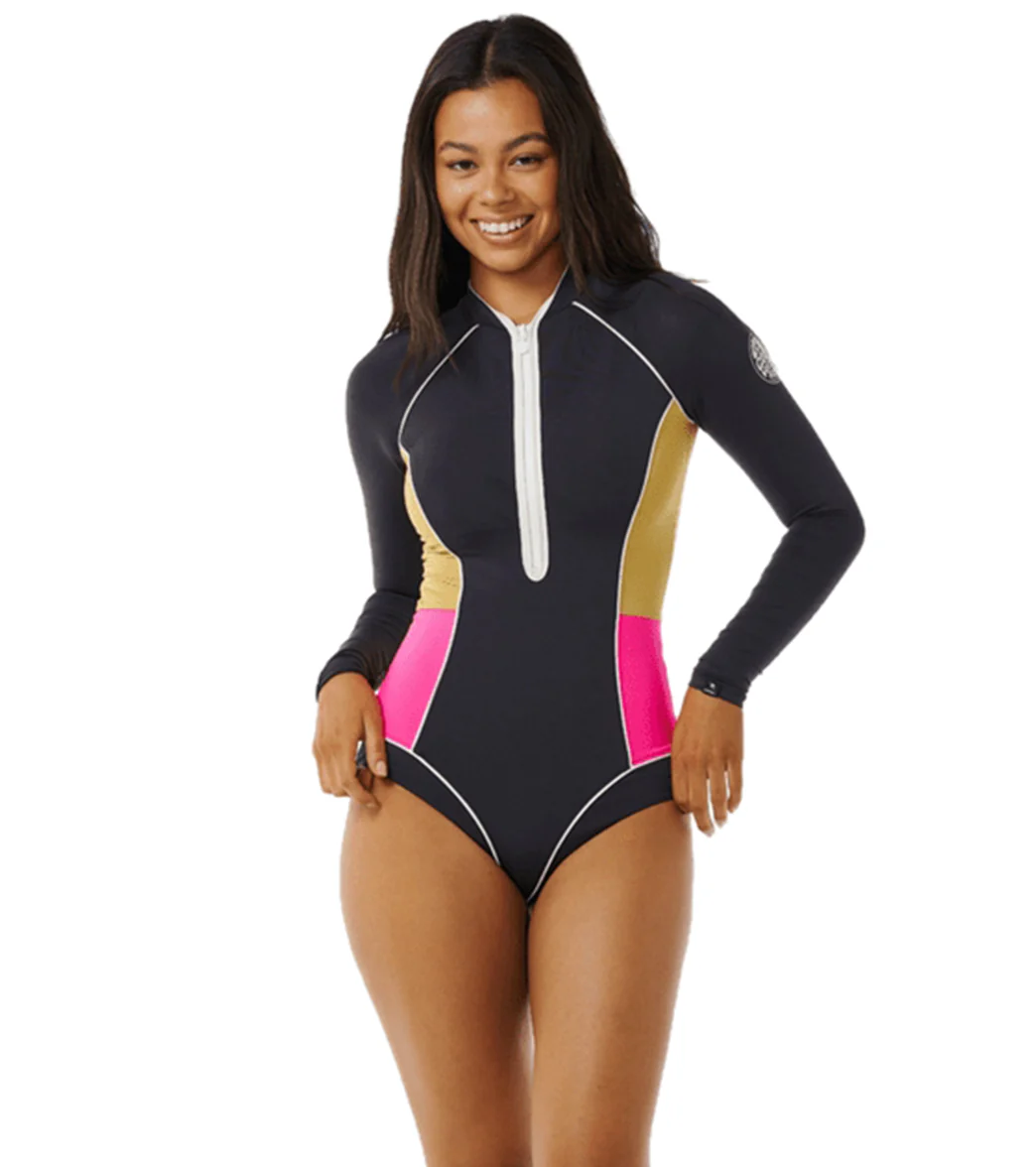 Rip Curl Women's Hibiscus Heat Splice UPF Long Sleeve Surfsuit - Image 4