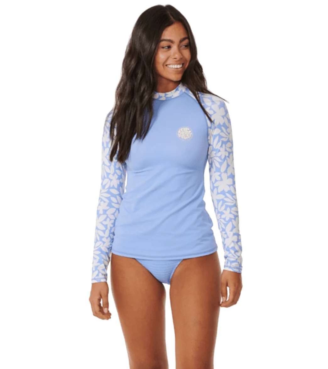 Rip Curl Women's Holiday Tropics Long Sleeve UPF 50 Rash Guard - Image 4