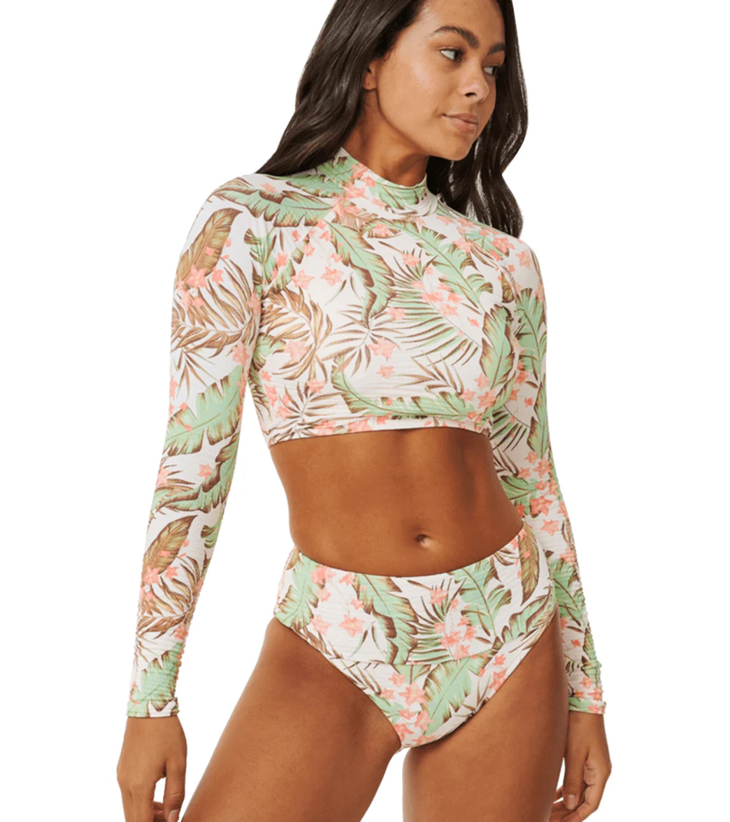 Rip Curl Women's La Quinta Cropped Long Sleeve Rash Guard - Image 5