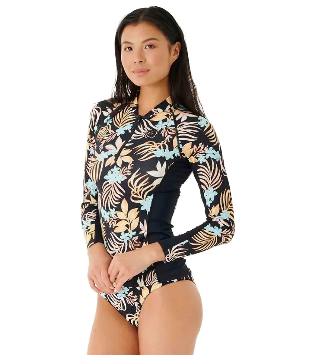 Rip Curl Women's Sun Dance Long Sleeve 1/4 Zip UPF 50 Rash Guard - Image 2