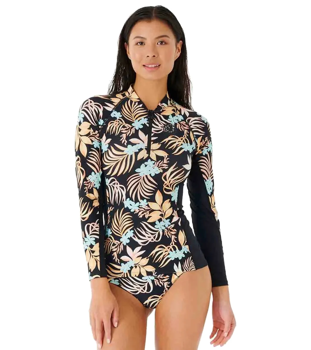 Rip Curl Women's Sun Dance Long Sleeve 1/4 Zip UPF 50 Rash Guard - Image 7