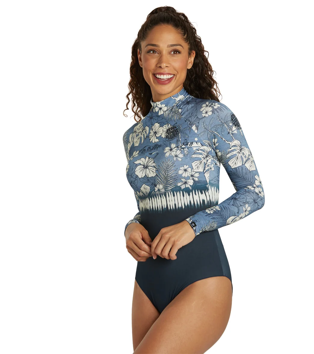 Rip Curl Women's Surf Treehouse Long Sleeve UPF 50 One Piece Swimsuit - Image 4