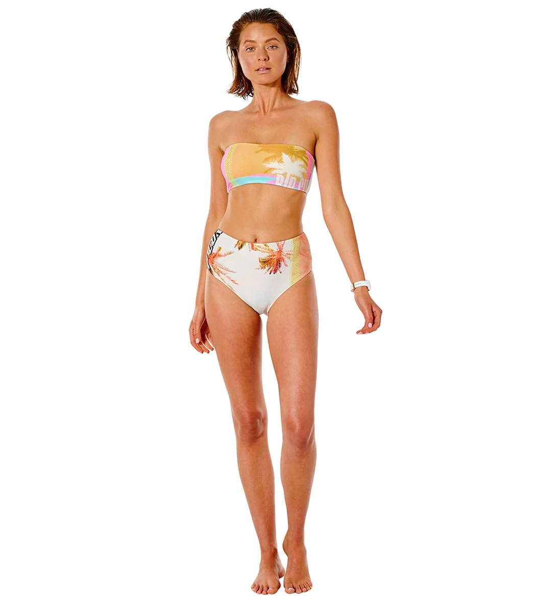 Rip Curl Women's Twin Fin Hi Waist Bikini Bottom - Image 4
