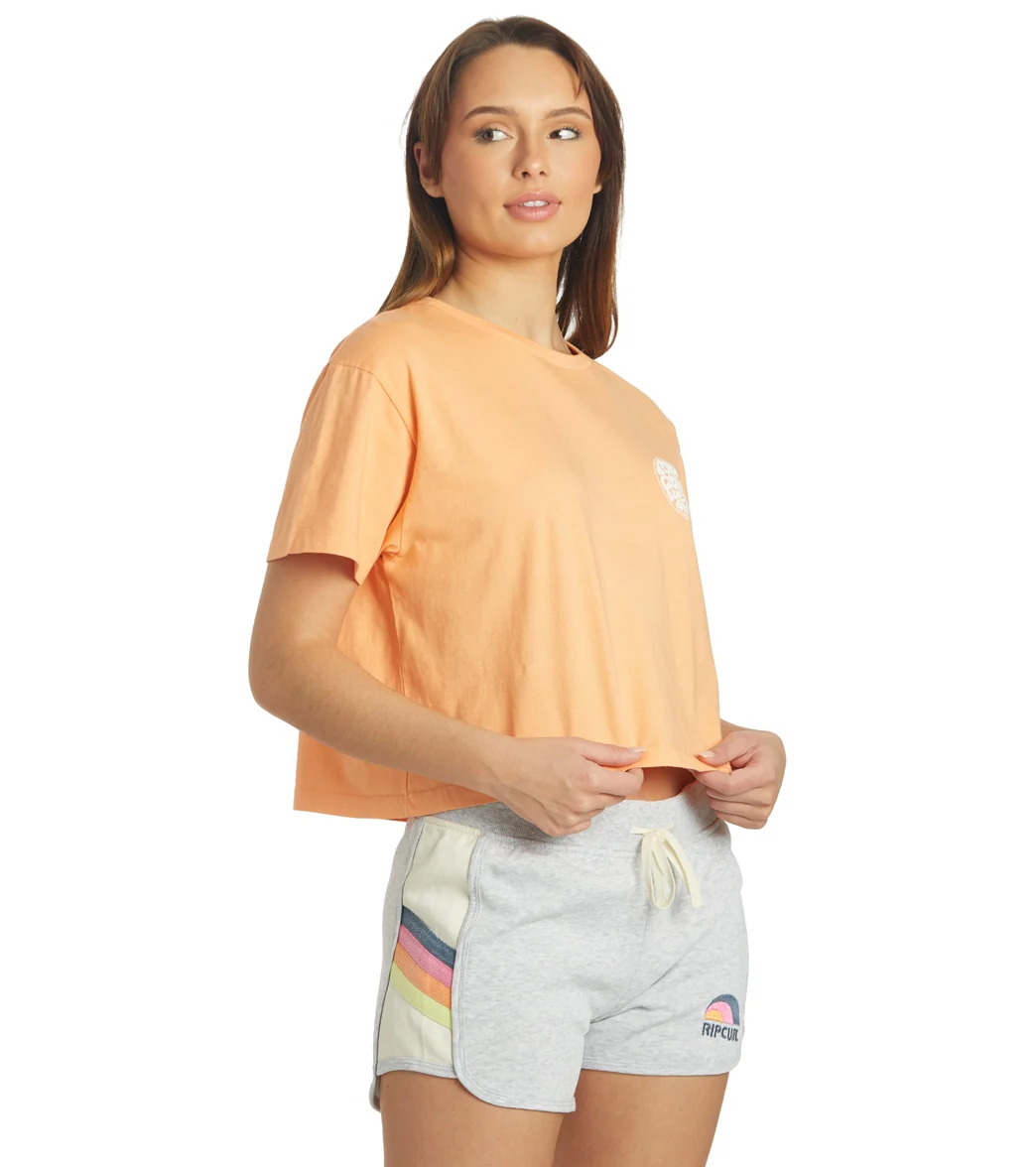 Rip Curl Women's Wettie Icon Tee II Short Sleeve Crop Tee - Image 2