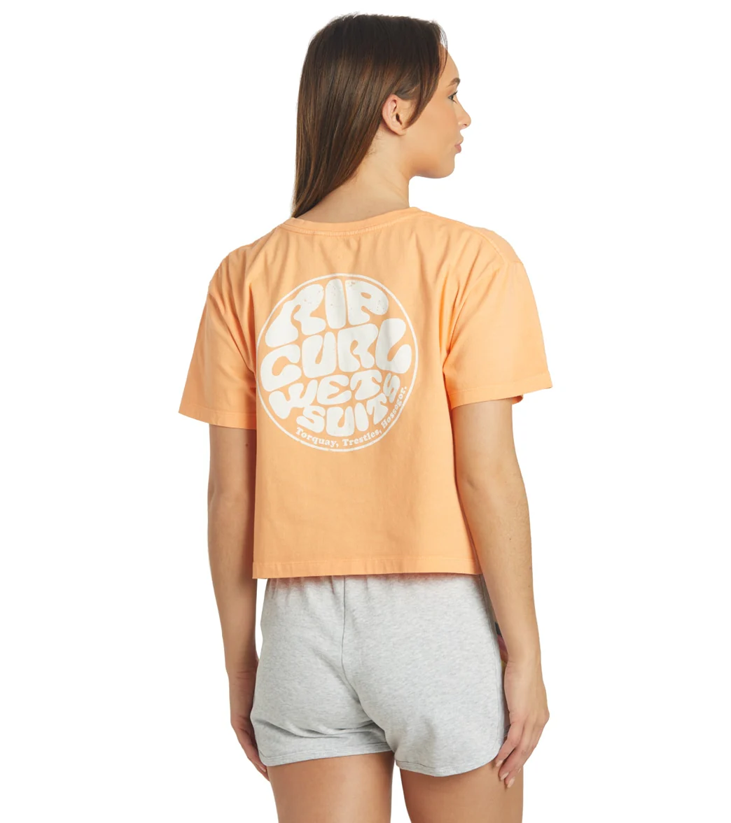 Rip Curl Women's Wettie Icon Tee II Short Sleeve Crop Tee - Image 3