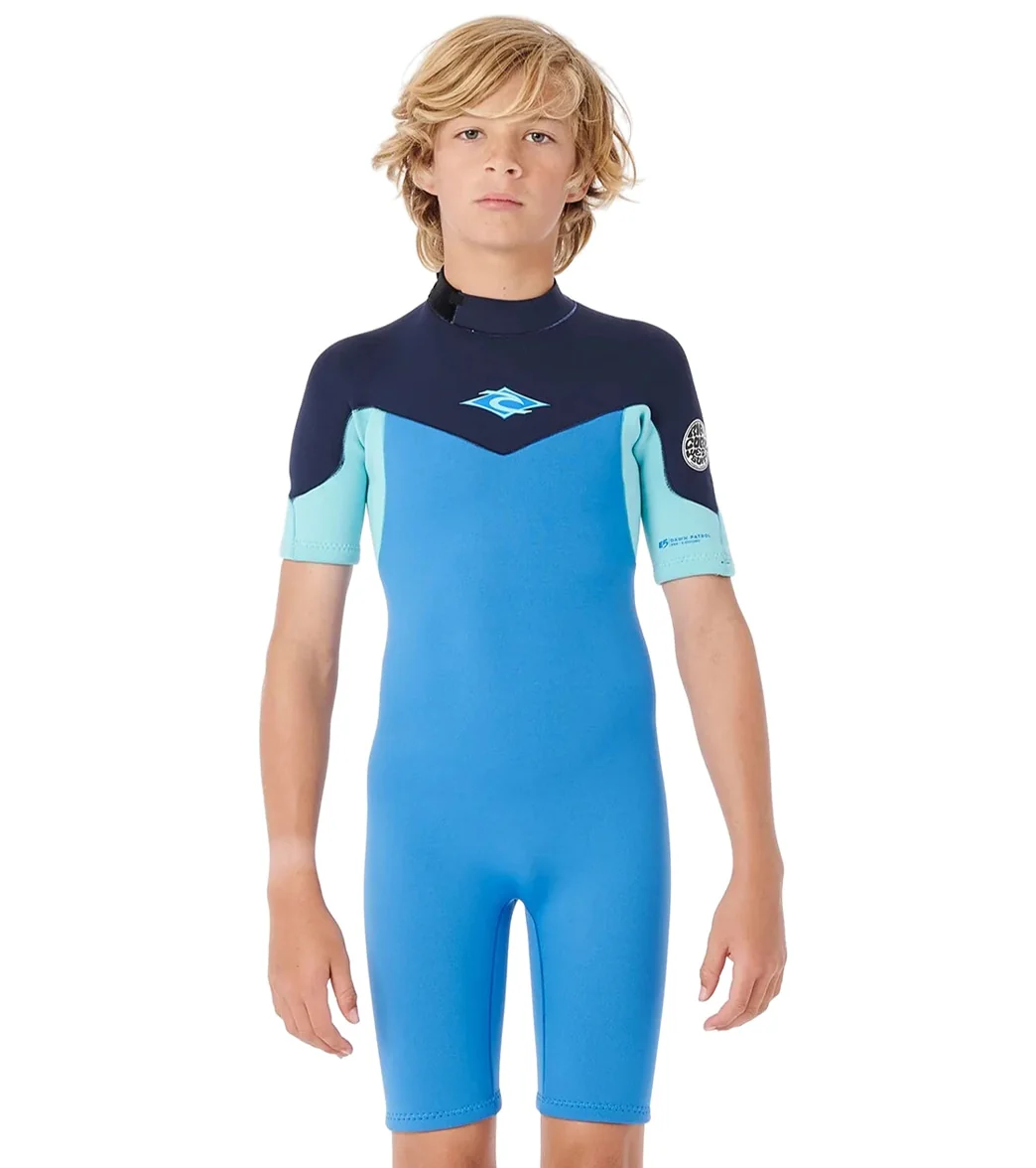 Rip Curl Youth 2mm Dawn Patrol Short Sleeve Springsuit Wetsuit (Big Kid) - Image 5