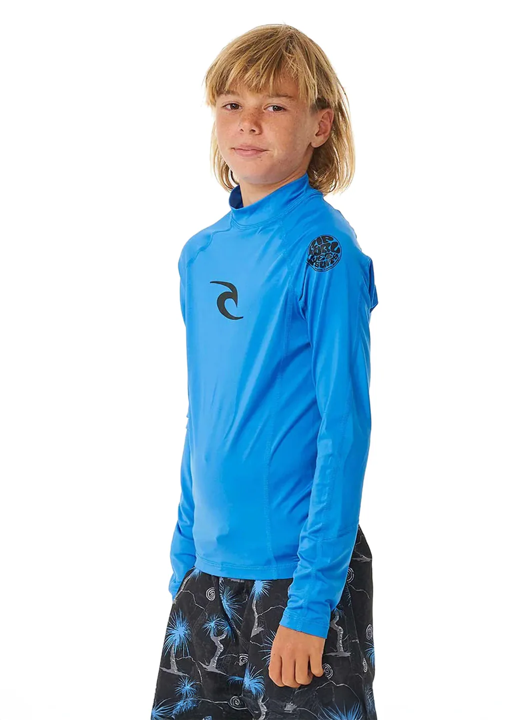 Rip Curl Youth Brand Wave Long Sleeve UPF 50 Rashguard (Big Kid) - Image 2