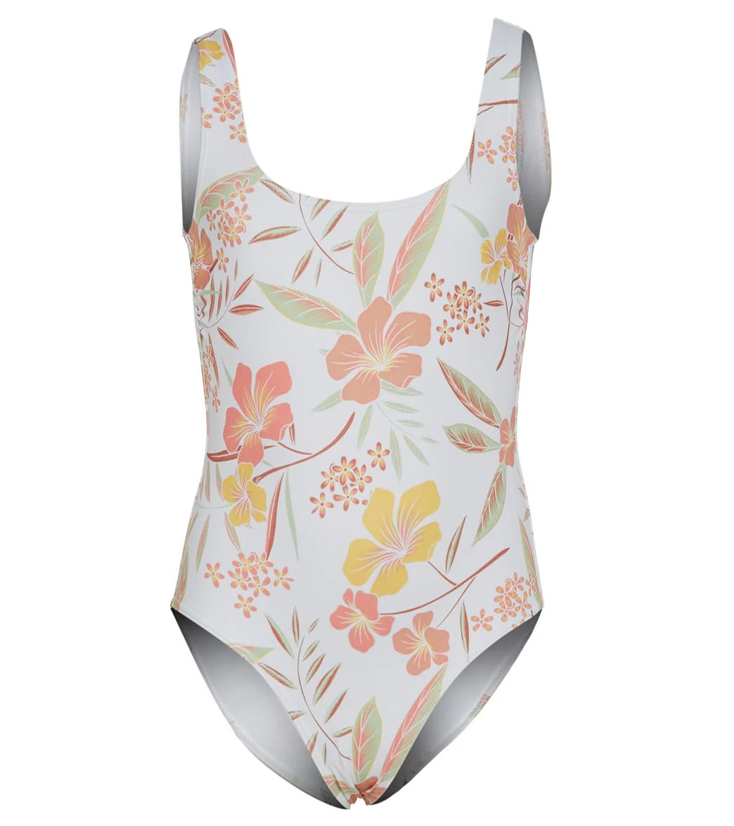 Roxy Girls' Life Enjoyers One Piece Swimsuit (Big Kid)