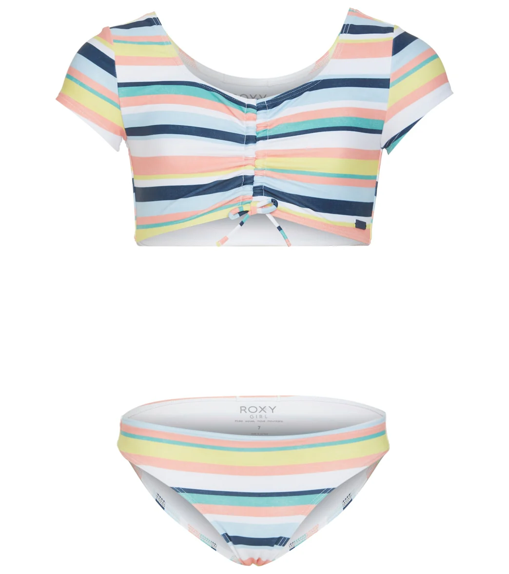 Roxy Girls' Malibu Story Crop Top Bikini Set (Big Kid) - Image 4