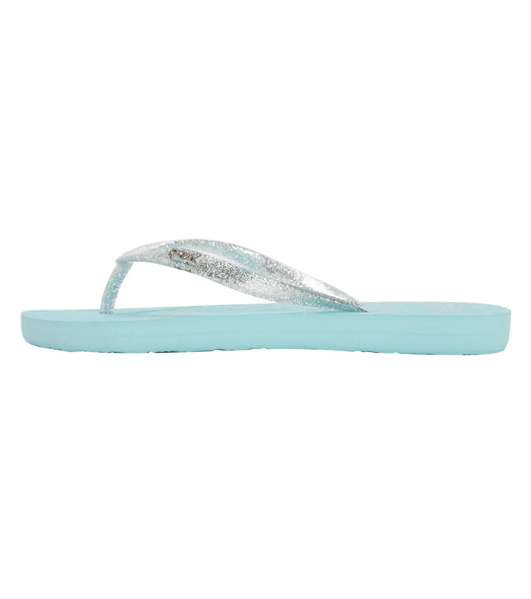 Roxy Girls' Viva Sparkle Flip Flops (Little Kid, Big Kid) - Image 2