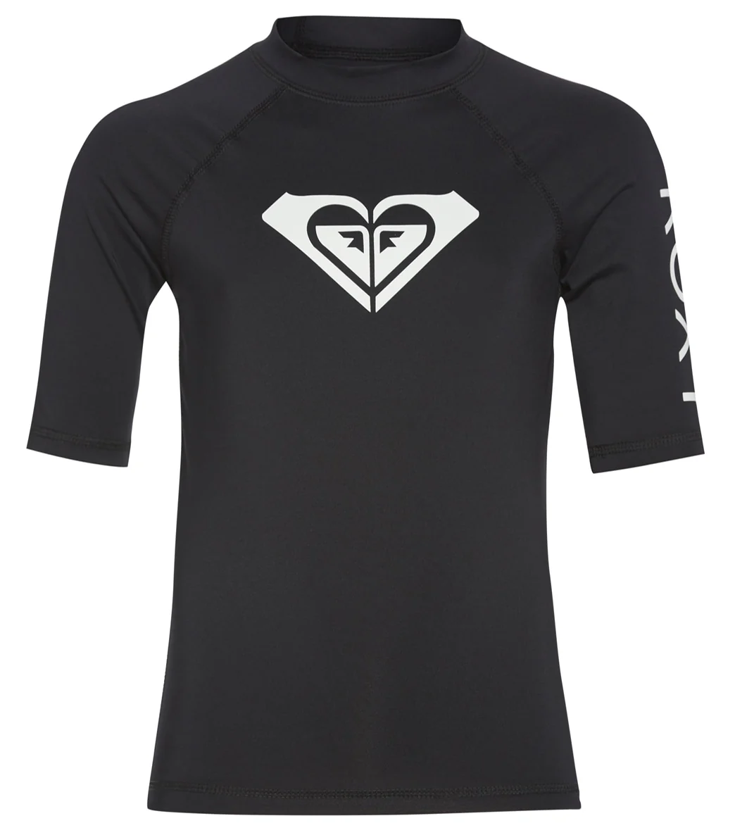 Roxy Girls' Whole Hearted Short Sleeve Rashguard (Toddler, Little Kid) - Image 13