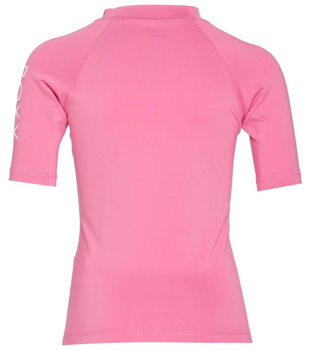 Roxy Girls' Whole Hearted Short Sleeve Rashguard (Toddler, Little Kid) - Image 7