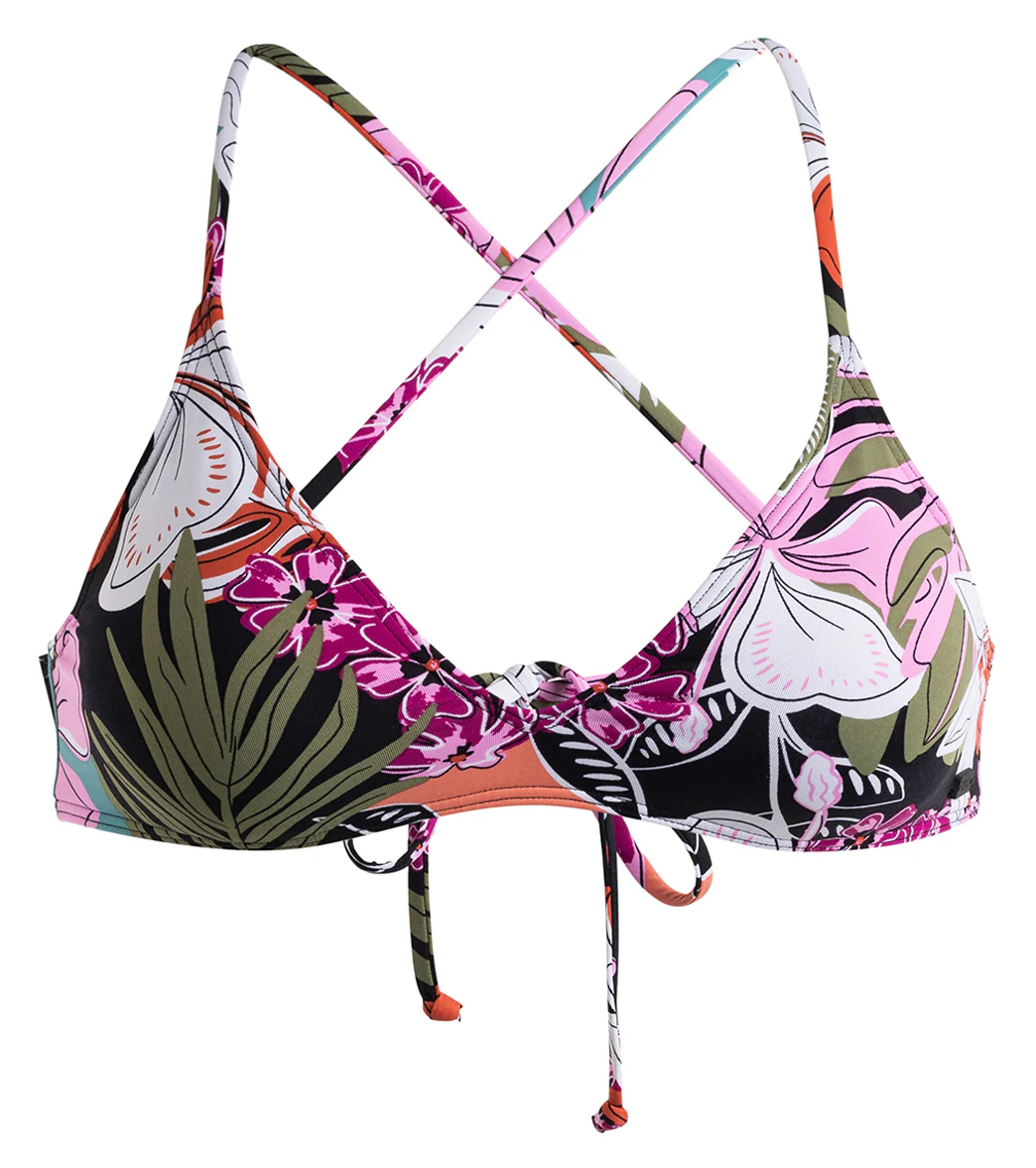 Roxy Women's Beach Classics Tropical Strappy Bikini Top - Image 6