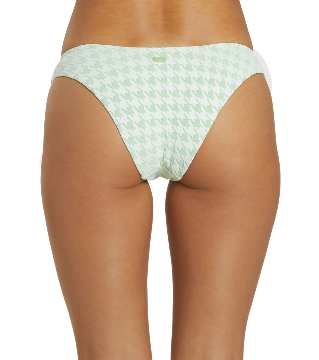 Roxy Women's Check It High Leg Cheeky Bikini Bottom - Image 3