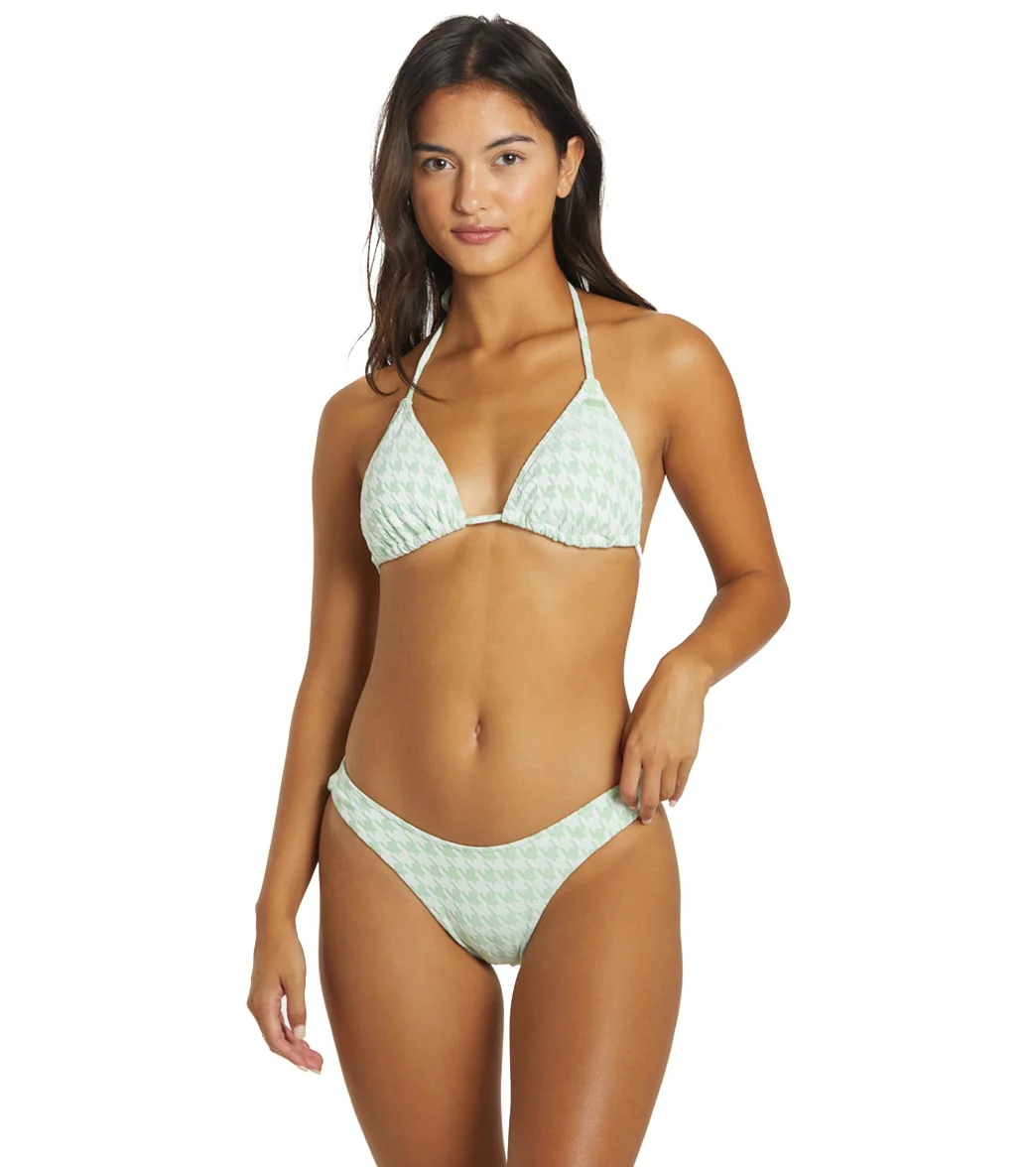 Roxy Women's Check It High Leg Cheeky Bikini Bottom - Image 4