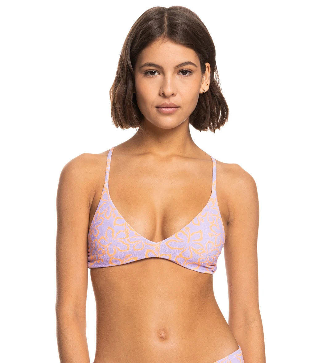 Roxy Women's Hawaiian Heat Athletic Triangle Bikini Top