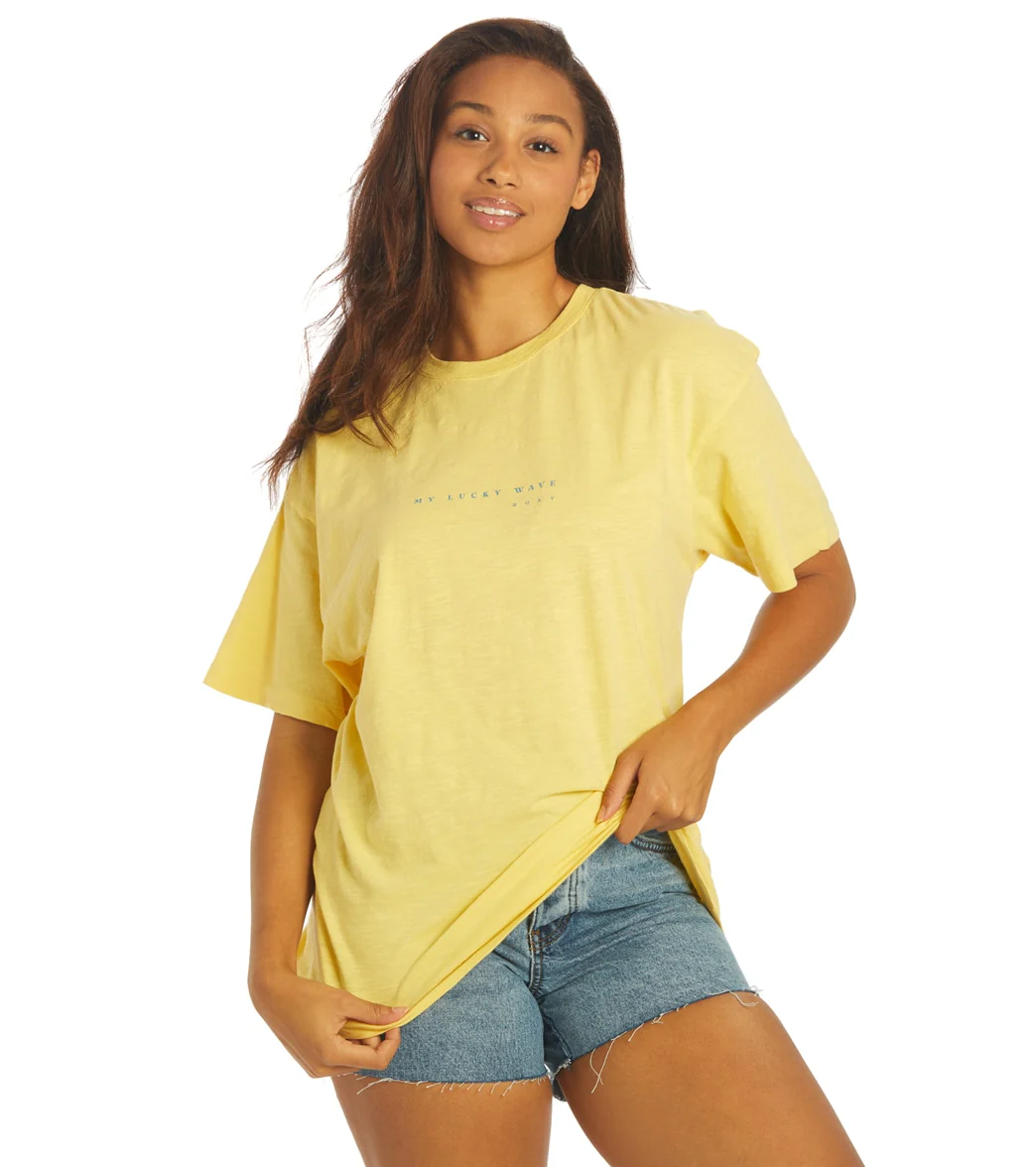 Roxy Women's Lucky Wave Short Sleeve Tee - Image 7